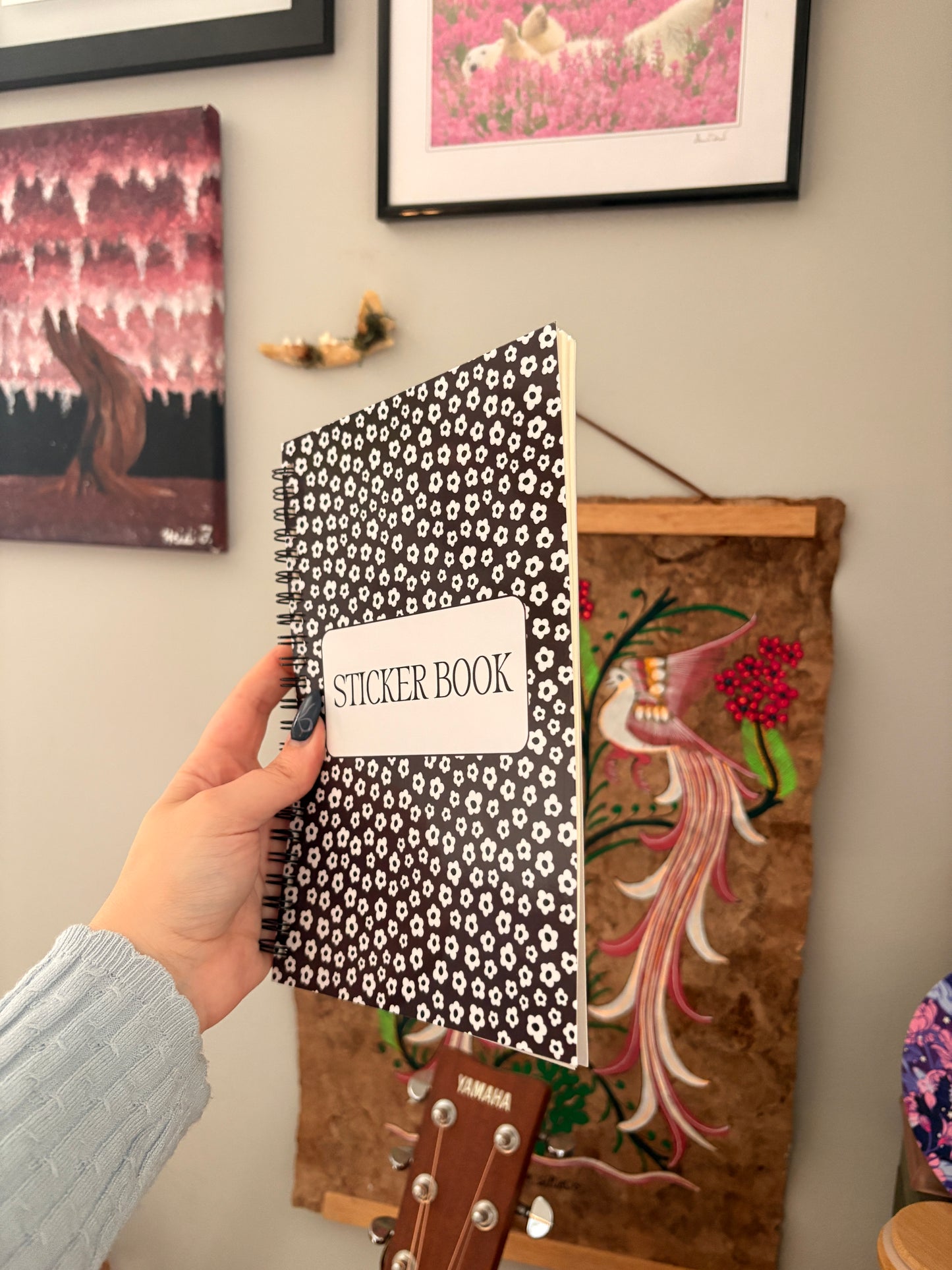 Cute Florals Reusable Sticker Book
