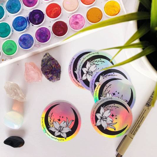 My Sun, My Moon, and All My Stars Holo Sticker