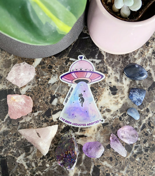 I’ve been Adopted Holographic Sticker