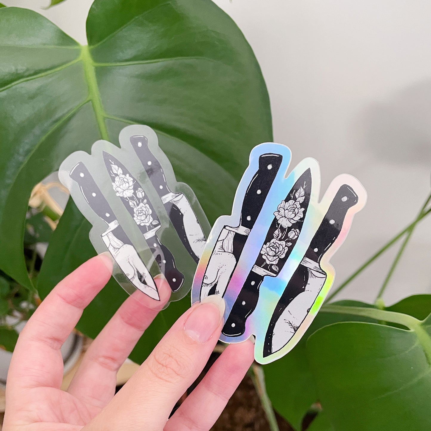 Deadly//Beautiful holo sticker