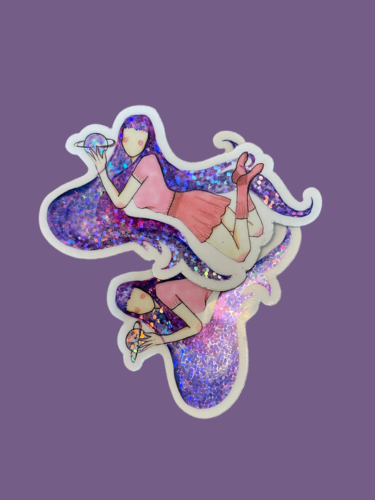 Isis Glitter sticker