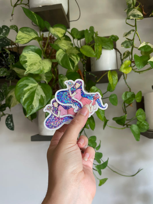 Isis Glitter sticker