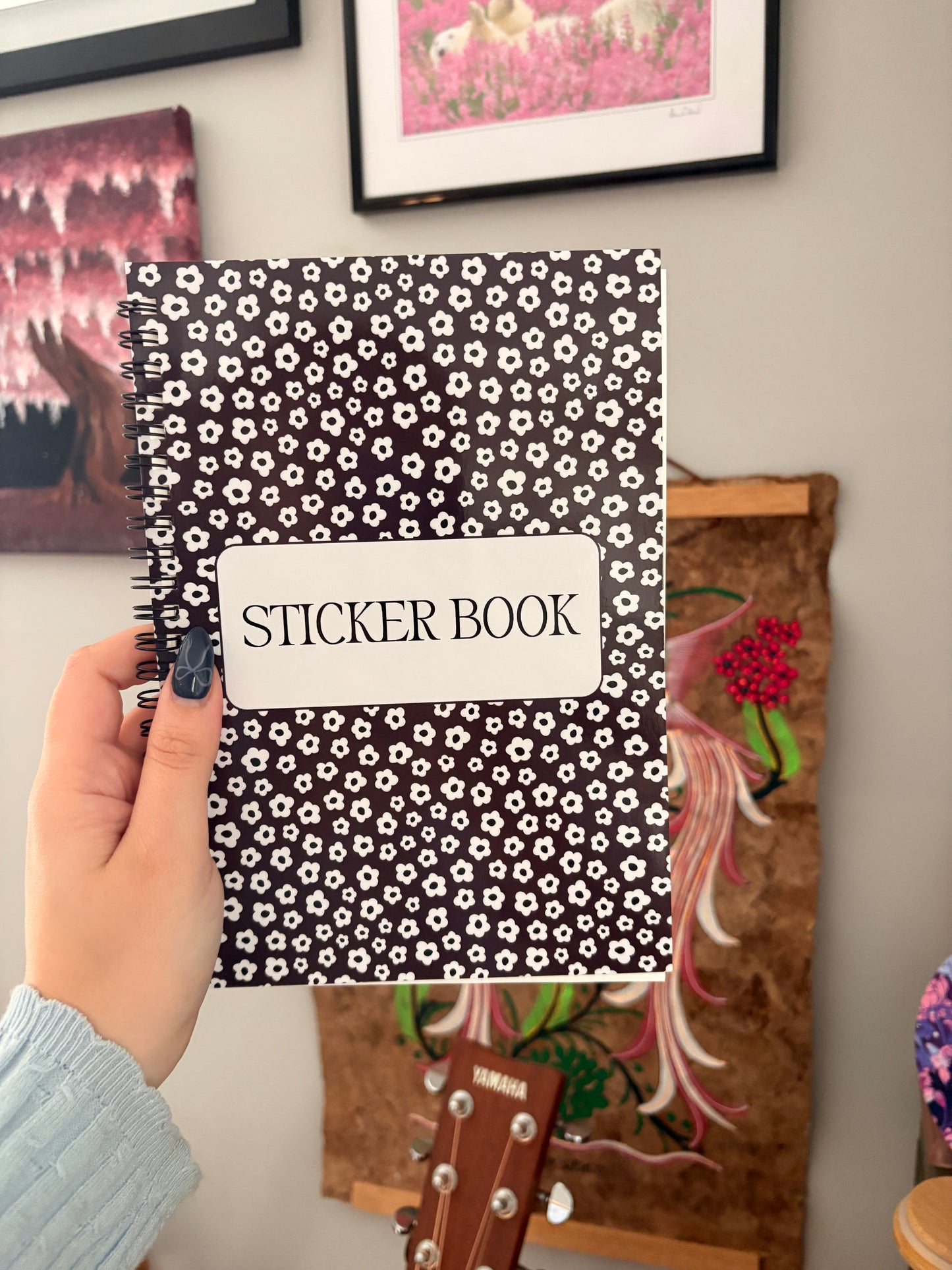 Cute Florals Reusable Sticker Book