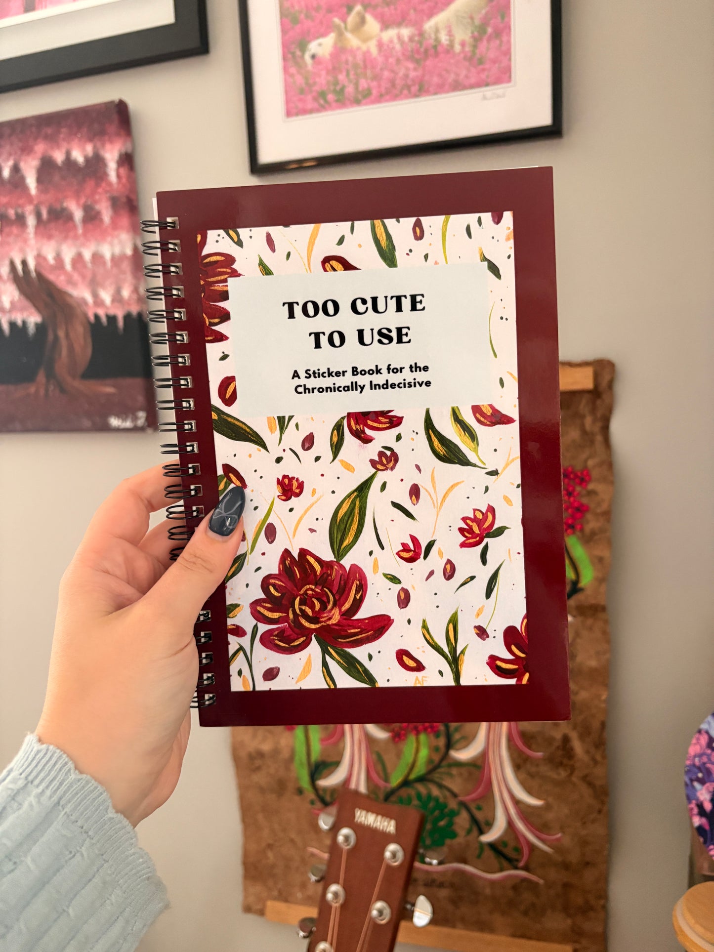 Too Cute to Use Reusable Sticker Book