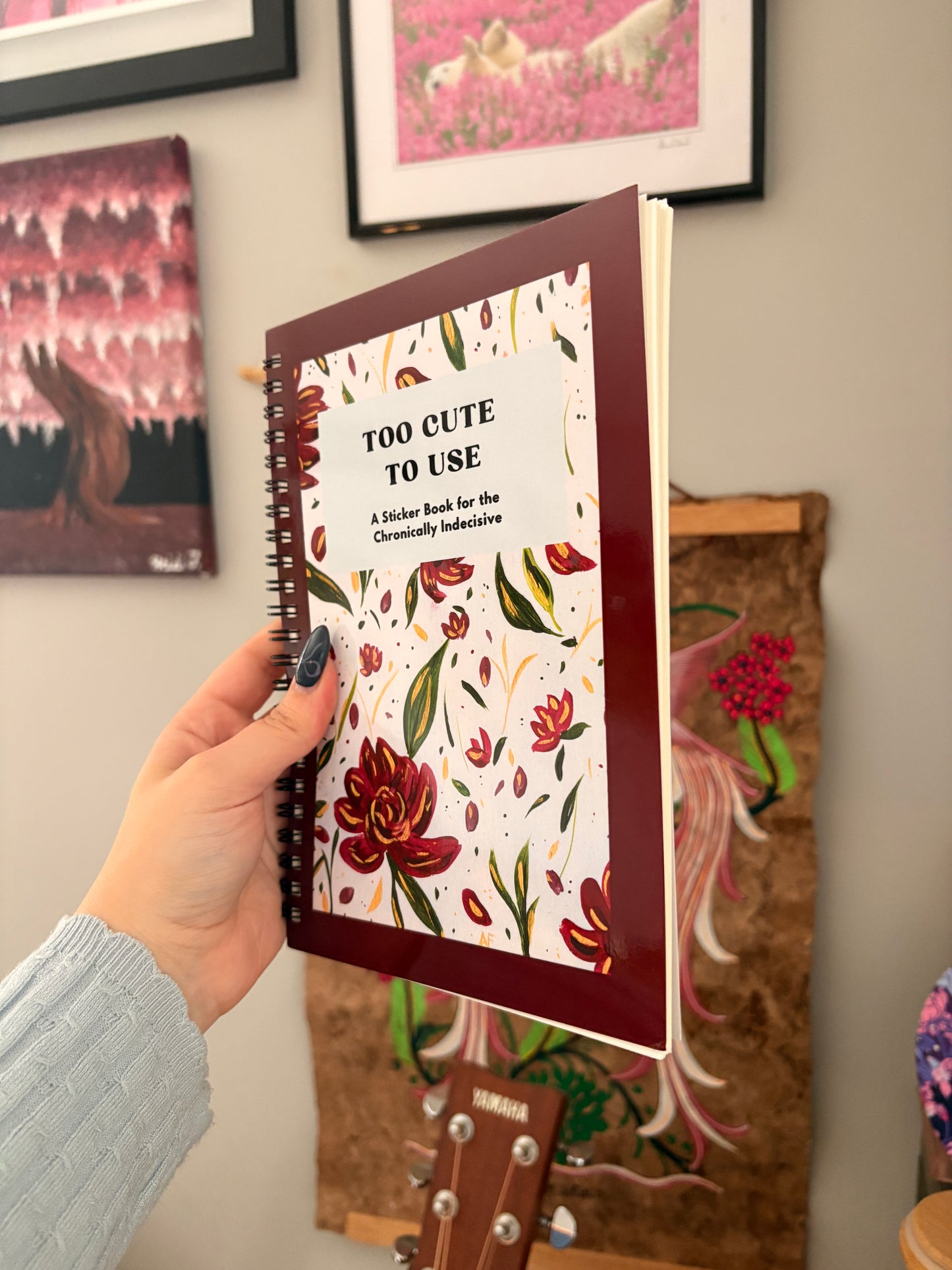 Too Cute to Use Reusable Sticker Book