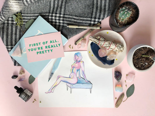 Custom Watercolour Nude