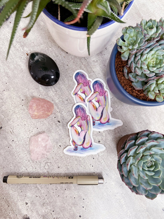 LUSH  2.35" x 3" Die Cut Stickers